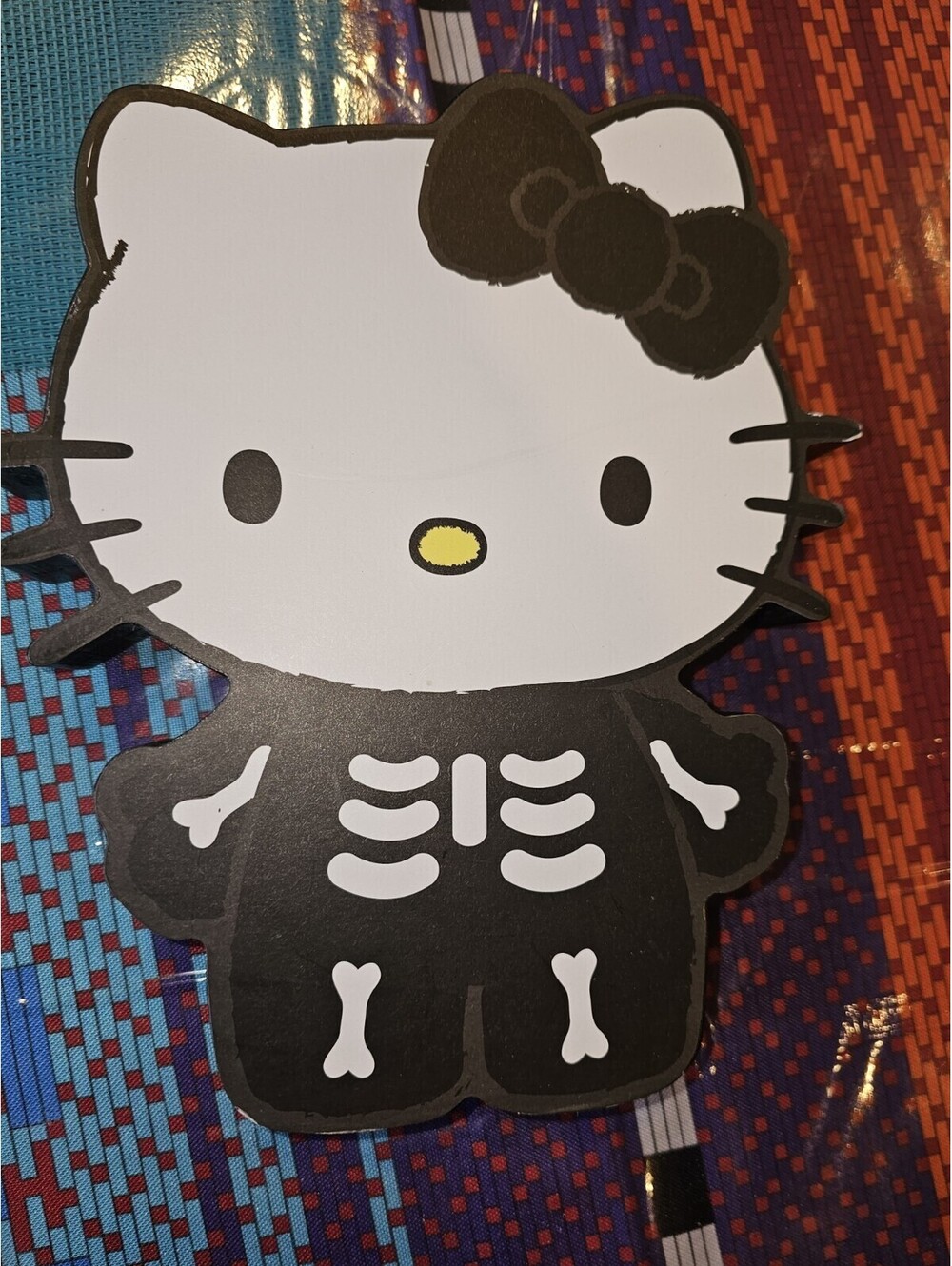 Hello Kitty Limited Edition Halloween Skeleton Wall Decoration 2024 Sanrio